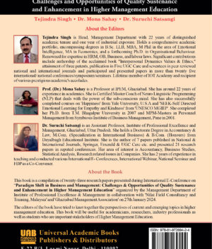 Paradigm Shift in Business and Management: Challenges and Opportunities of Quality Sustenance and Enhancement in Higher Management Education (Hardcover)