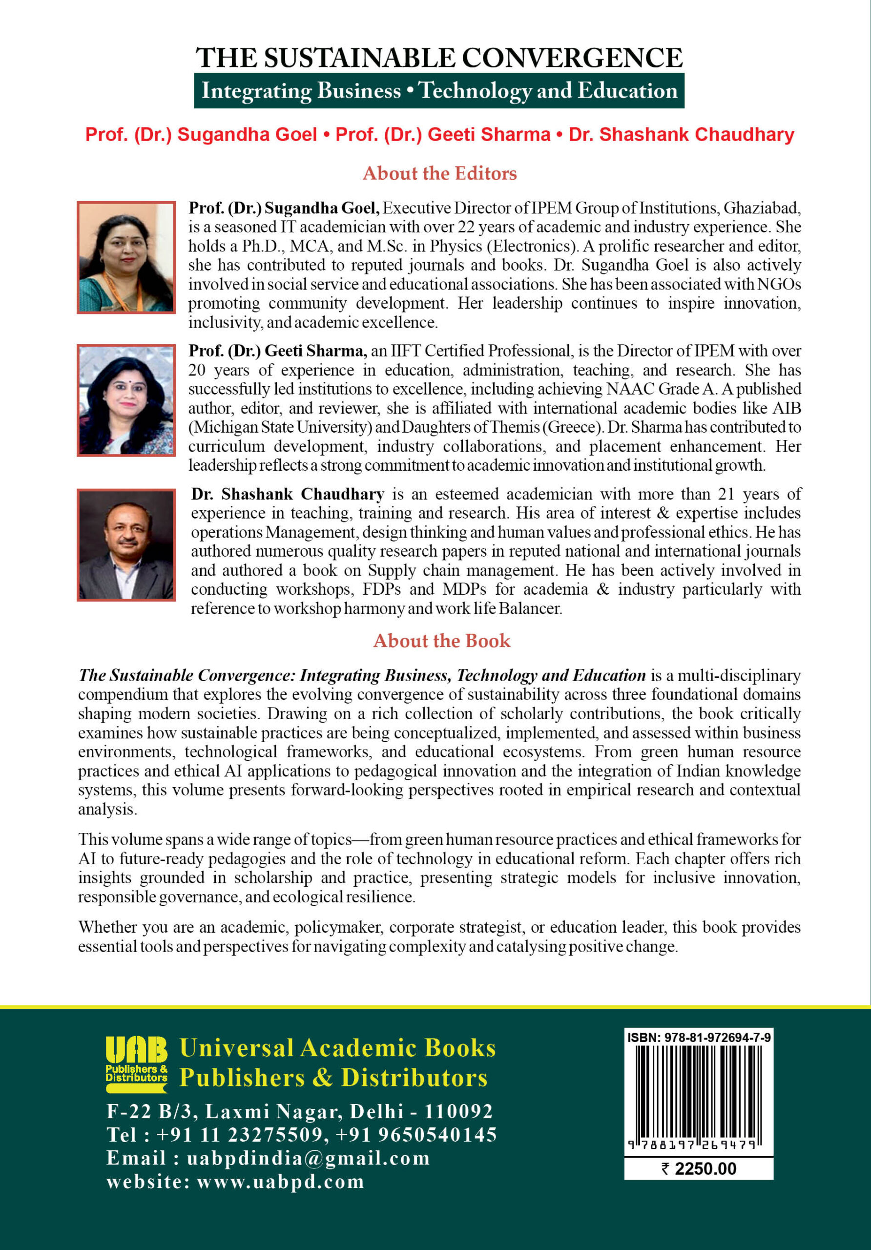 The Sustainable Convergence: Integrating Business, Technology and Education by Prof. (Dr.) Sugandha Goel - Image 2