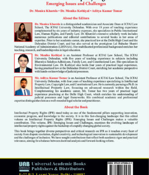 Intellectual Property Rights: Emerging Issues and Challenges by Dr. Monica Kharola etal.