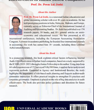Critical Determinants of Internal Audit Effectiveness in Indian Listed Companies by Prof. Dr. Prem Lal Joshi