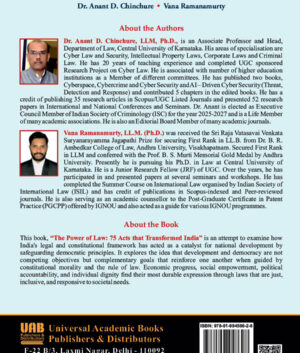 The Power of Law: 75 Acts that Transformed India by Dr. Anant D. Chinchure and Vana Ramanamurty (Hardbound)