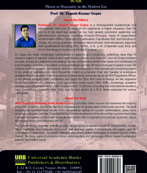 War – Threat to Humanity in the Modern Era (Hardcover) Edited by Prof. (Dr.) Yogesh Kumar Gupta