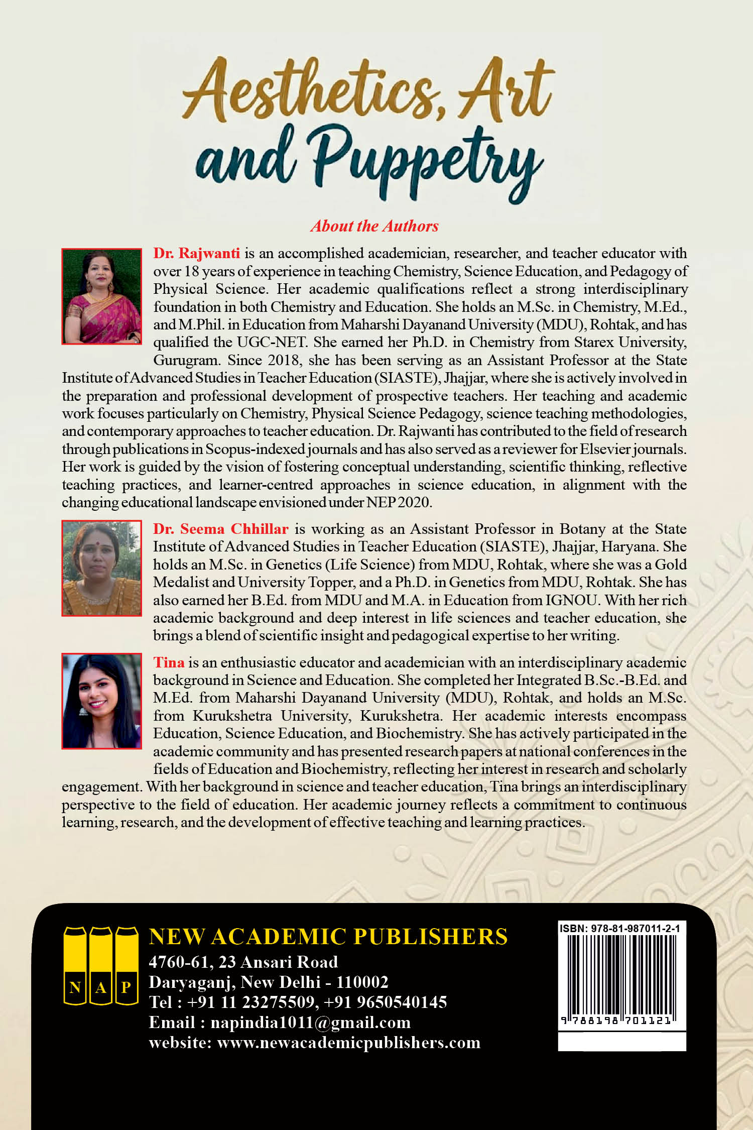 Aesthetics, Art and Puppetry: Creative Pathways in Education by Dr. Rajwanti et al. - Image 2